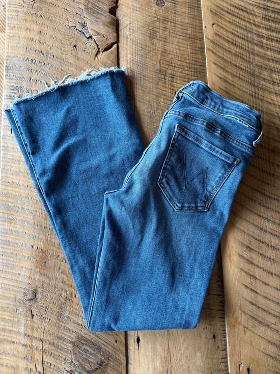 MOTHER Denim - MOTHER Women's Blue Washed Flare Jeans